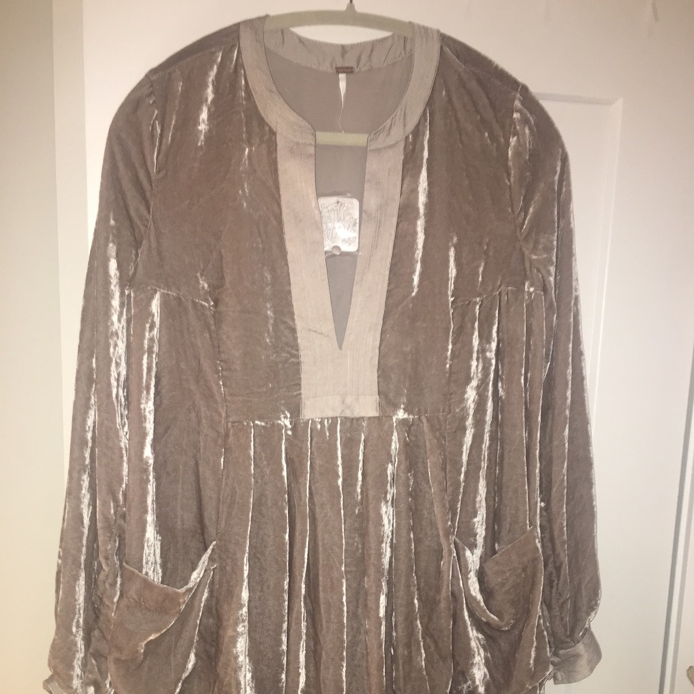 Free People Crushed Velvet Dress