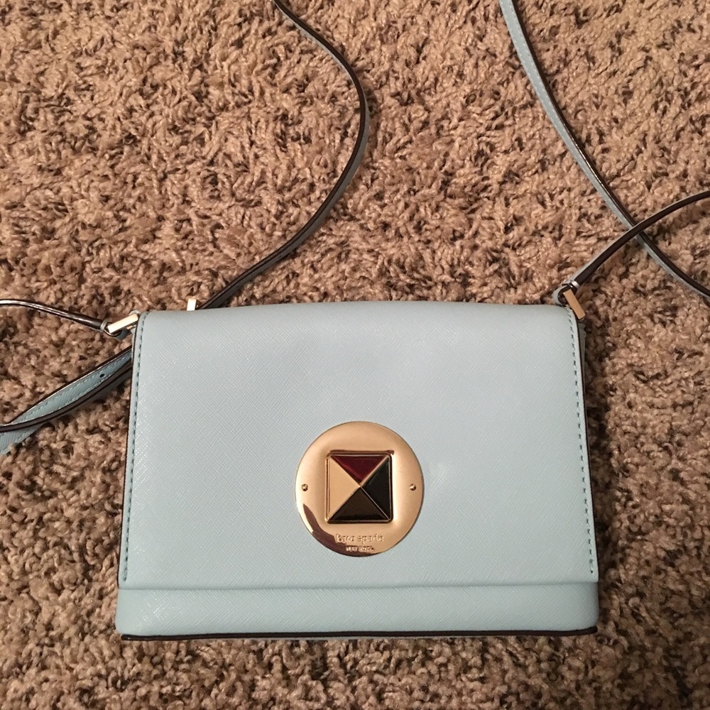 baby blue Kate Spade purse