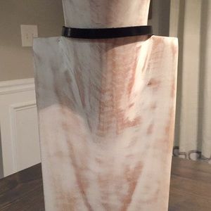 Adjustable black choker necklace