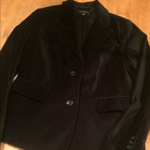 Lands End black velvet blazer 10P