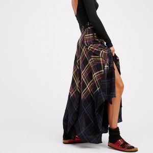 Free people plaid skirt