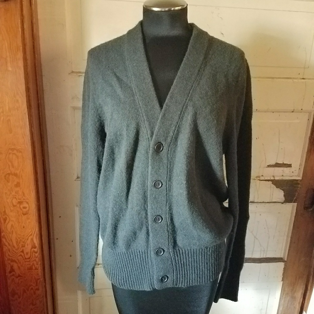 BDG Men's Charcoal Gray Cardigan