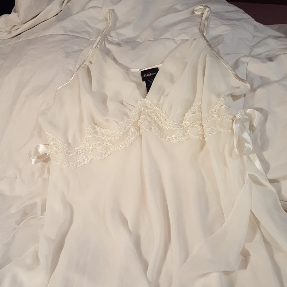 Cream color nighty