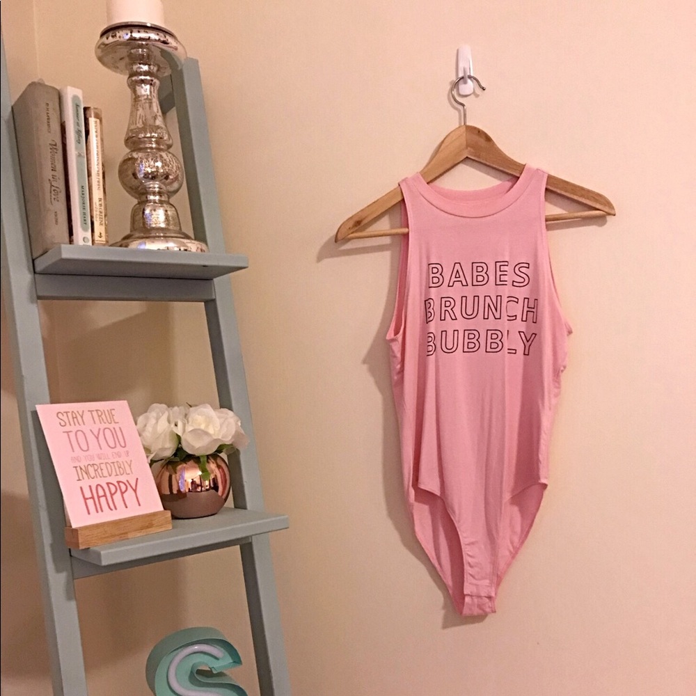 Pink onesie tank