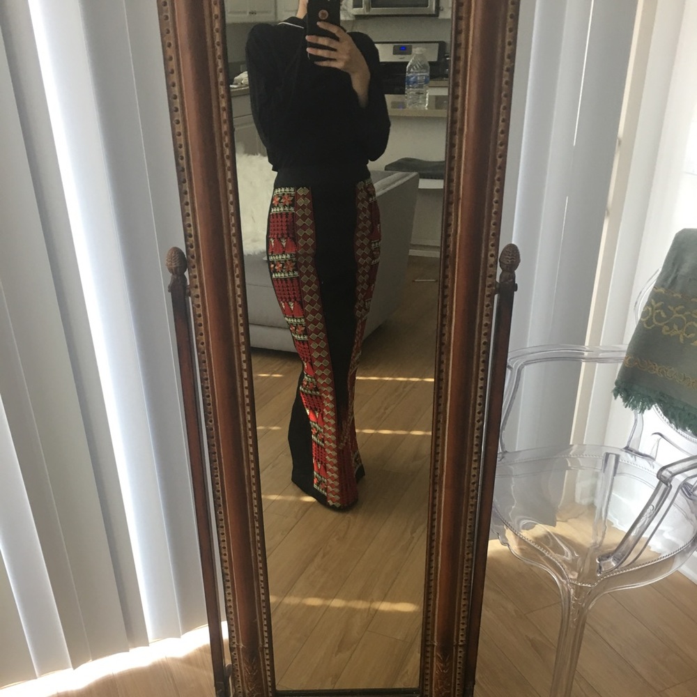 Cross stitched Palestinian ethnic pencil skirts