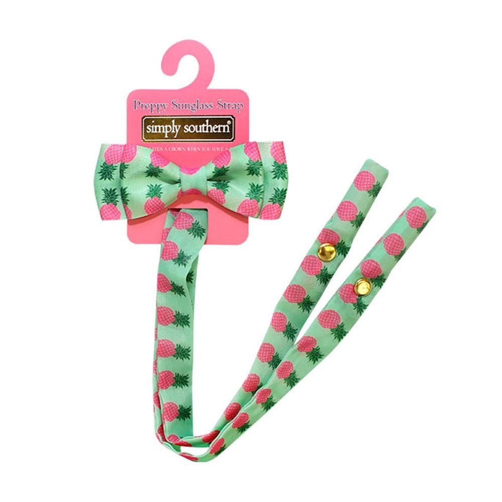 Simply Southern Pineapple Sunglasses Holder w/bow
