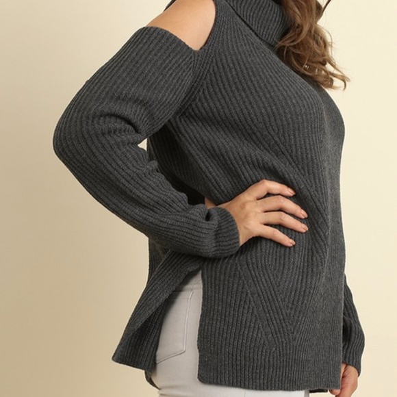 ✅Turtle Neck Open Shoulder Sweater✅ - Picture 3 of 5