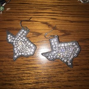 Texas earrings and necklace