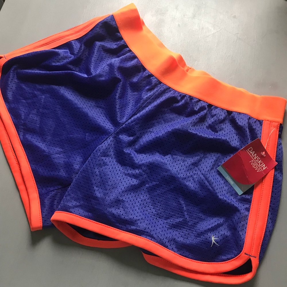 Danskin Athletic Shorts {Size M} NWT Purple Mesh