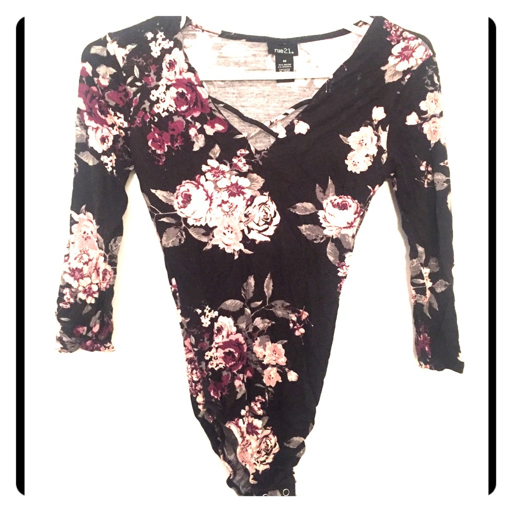 Floral bodysuit.