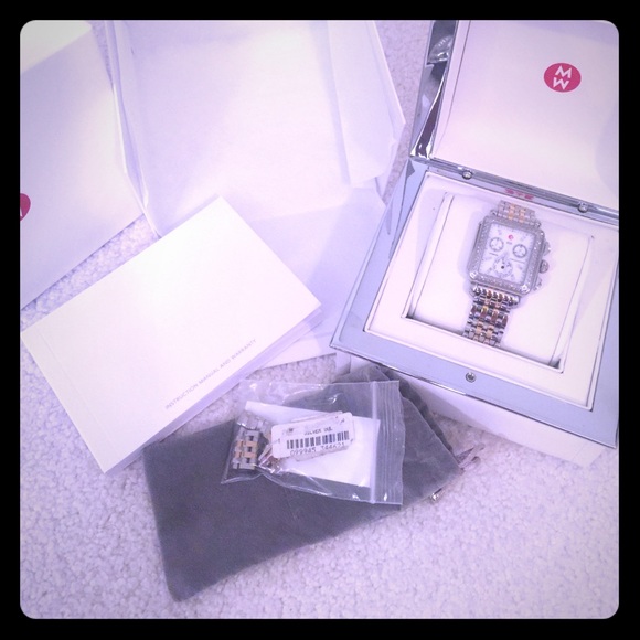 Michele Deco Diamond Diamond Dial Watch main image 6