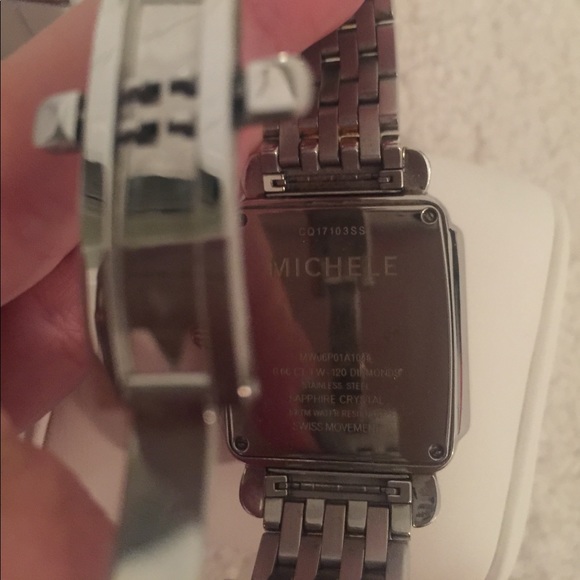 Michele Deco Diamond Diamond Dial Watch main image 4
