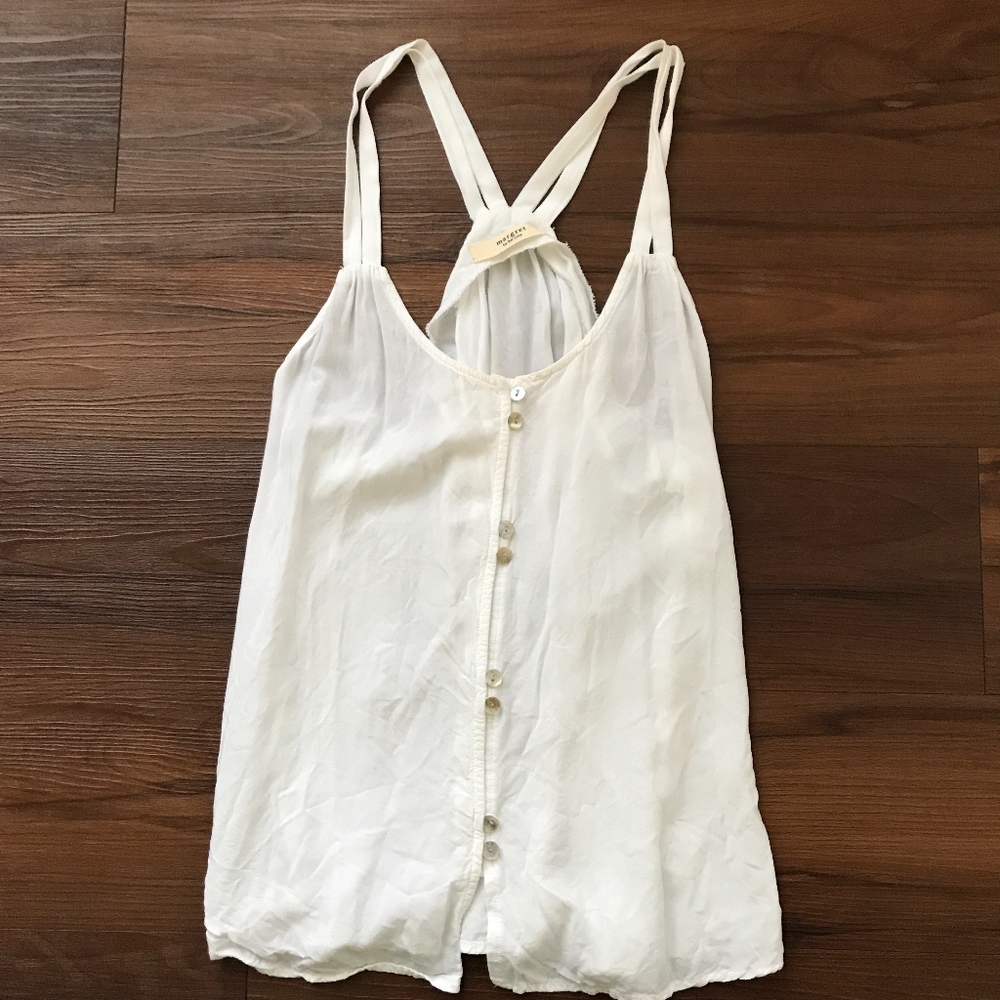 Margret by Be Cool Large White Tank Top