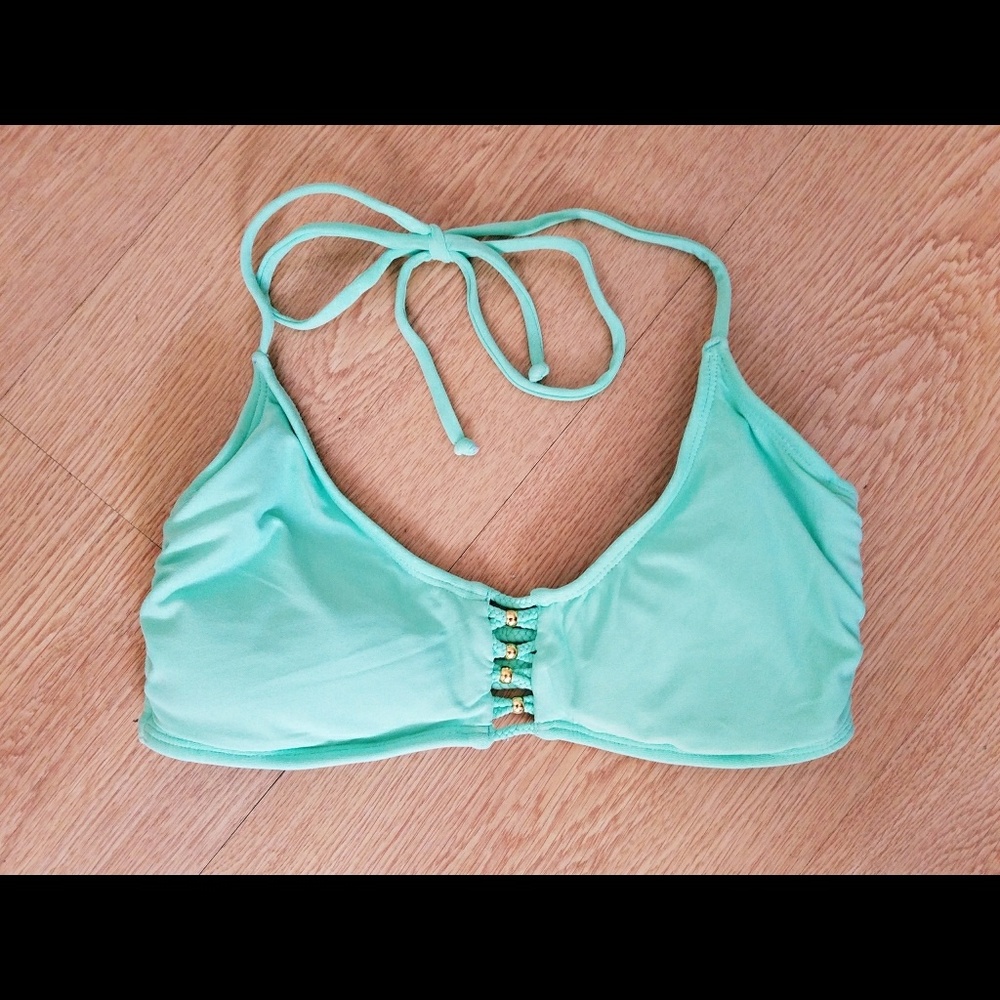 PilyQ Turquoise Blue Bikini Top