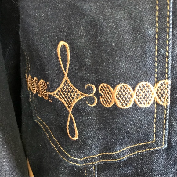 “WATCH LA “ Jean Jacker lace up detail - Picture 2 of 8