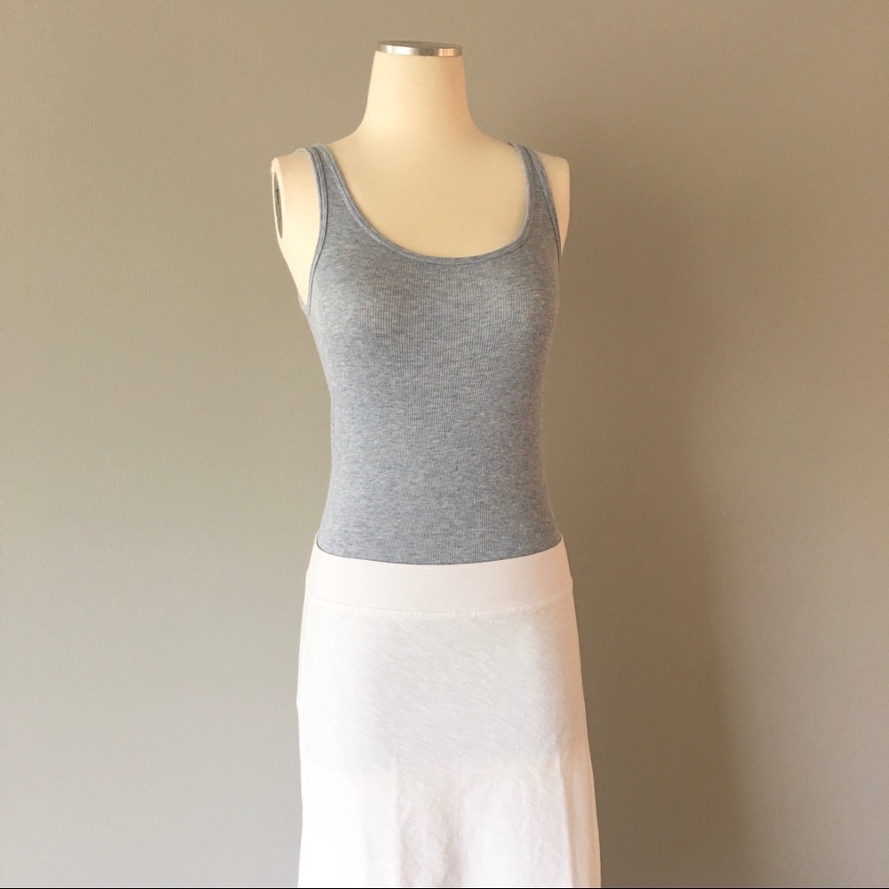 Vince ribbed tank denim color EUC.