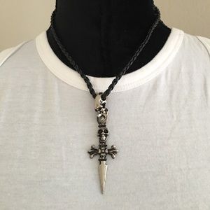 Skull Dagger Choker Necklace