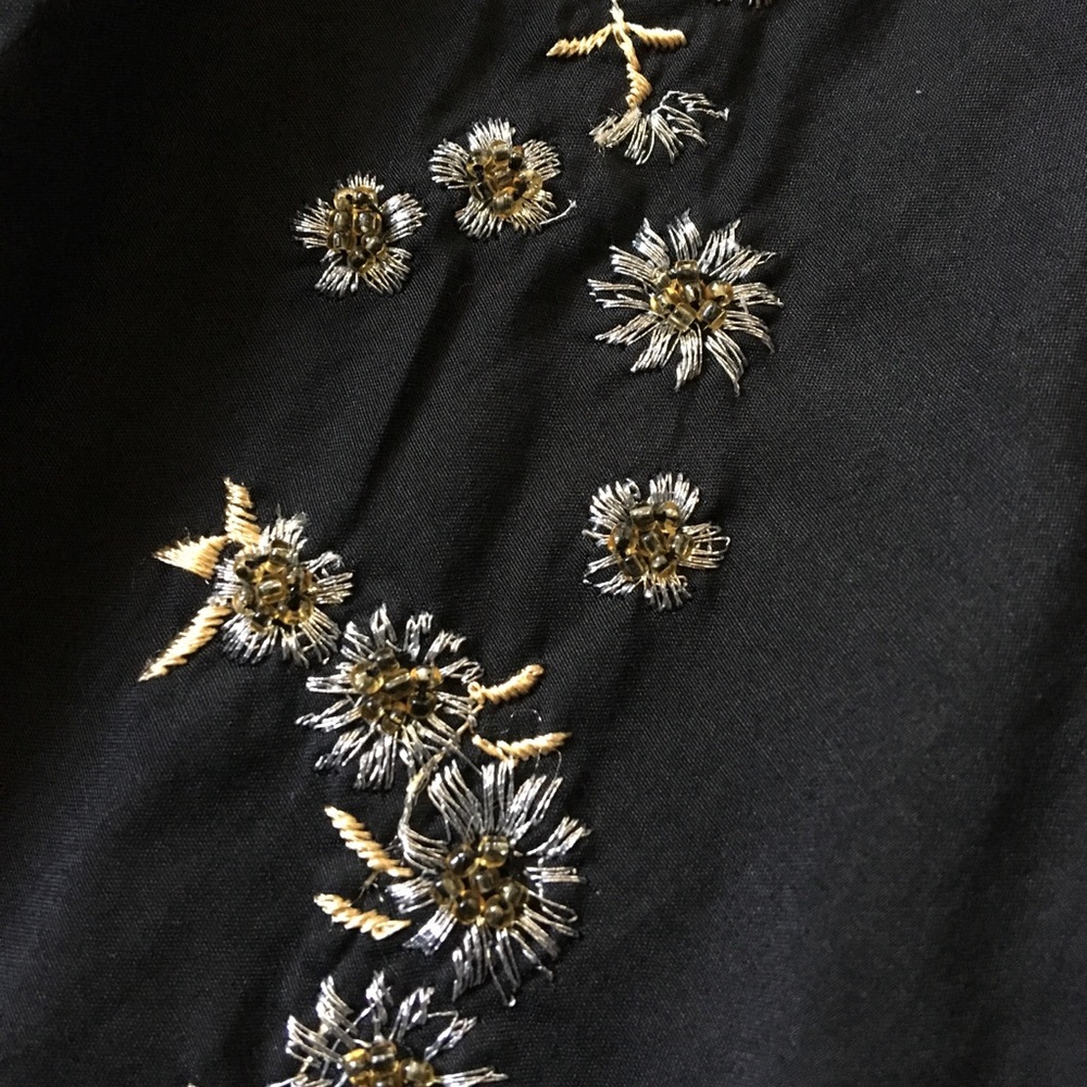 Anthropologie Embroidered Beaded Bubble Skirt - Picture 5 of 8