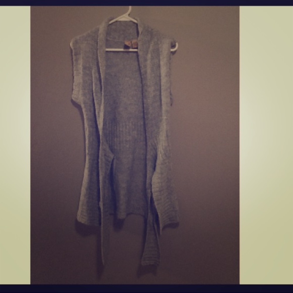 BKE Grey Long Vest