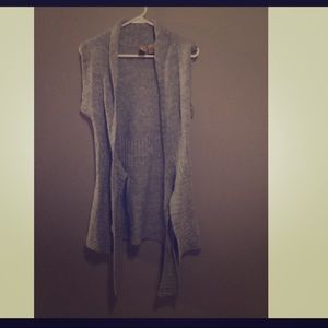 BKE Grey Long Vest