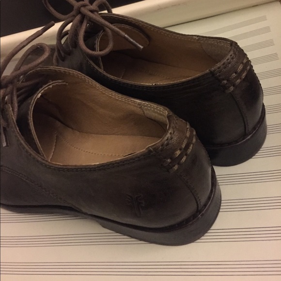 7.5 women's Frye Anna oxfords. Brown. - Picture 2 of 5