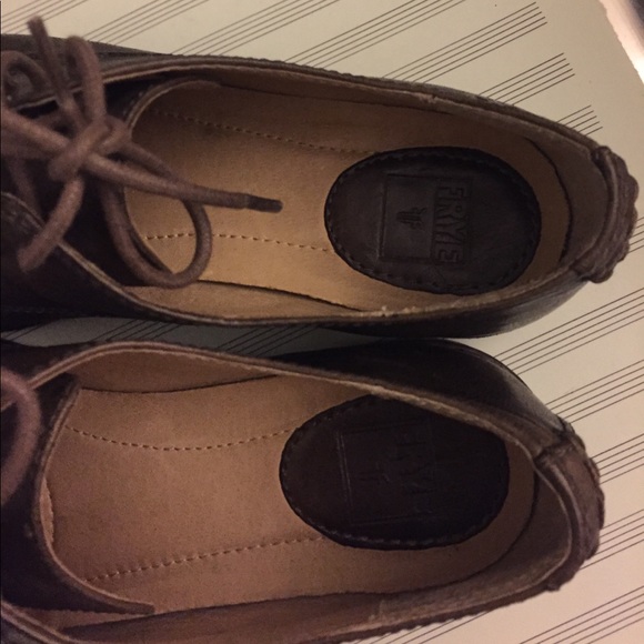 7.5 women's Frye Anna oxfords. Brown. - Picture 3 of 5
