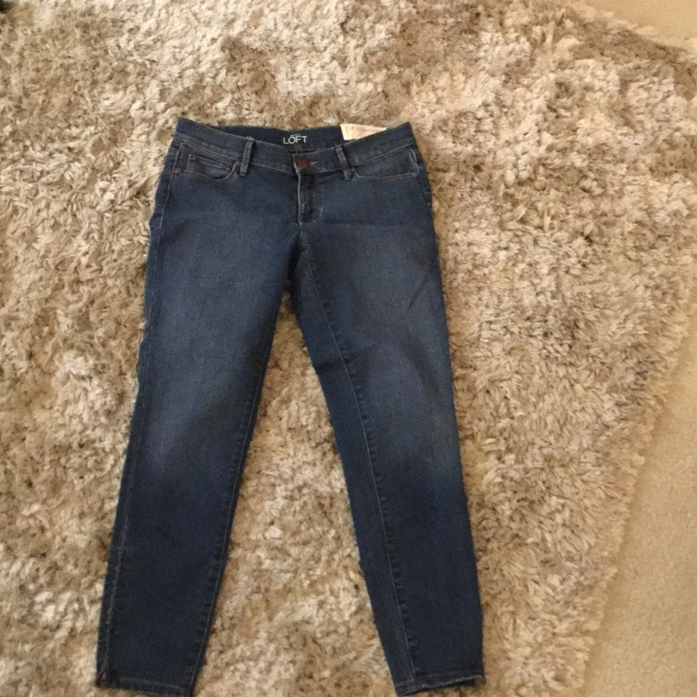Loft modern skinny ankle jeans