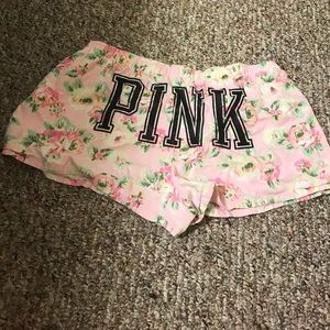 PINK pajama shorts