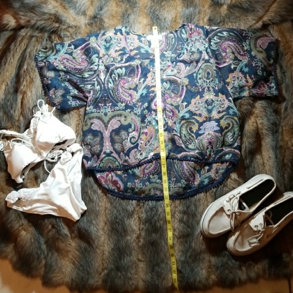 🔥🔥Sale🔥🔥Sheer Band of Gypsies Button Down Top