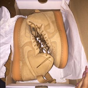 Wheat Air Force 1s 6.5Y