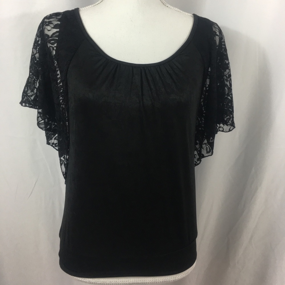 Heart and Soul black lace top
