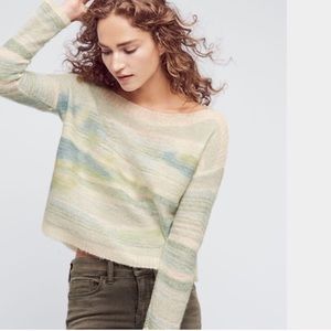 Anthropologie - Watercolored Wool Blend Sweater