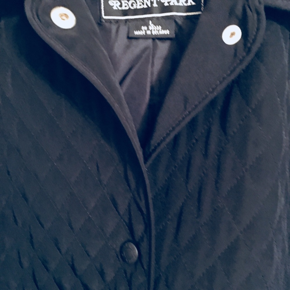 Ladies lightweight jacket hangs midway