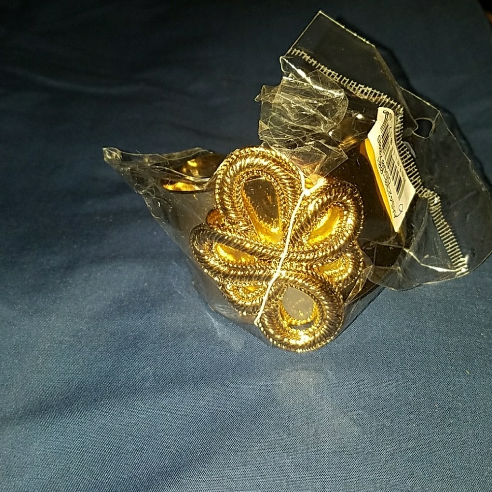 Gold Tone Cuff Bracelet