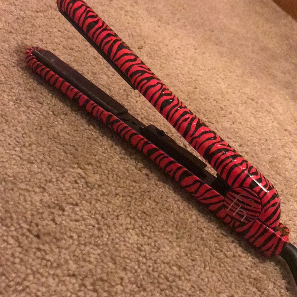 Pink zebra print, Fahrenheit straightener