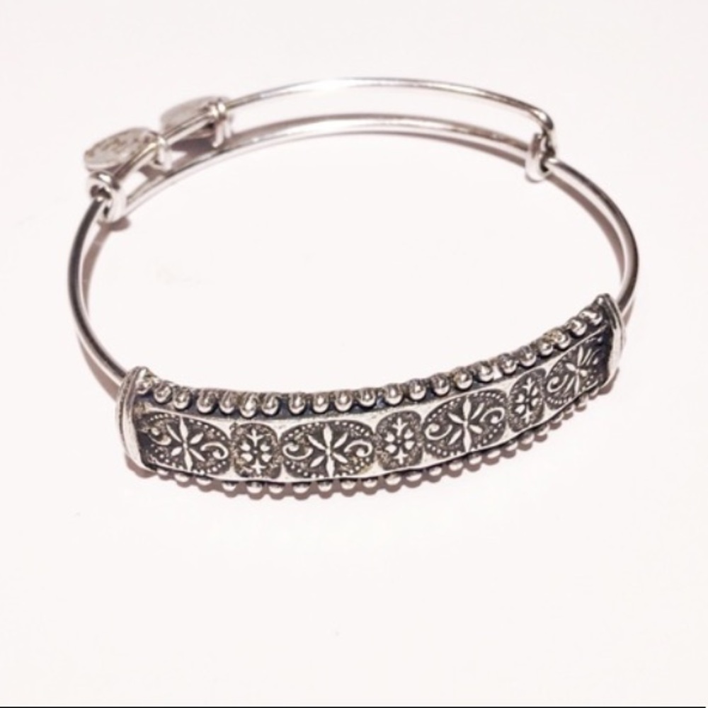Alex & Ani Ultra Rare Trapeze Wrap Silver retired