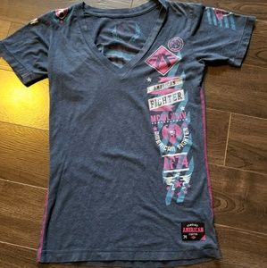 American fighter t shirt womens small