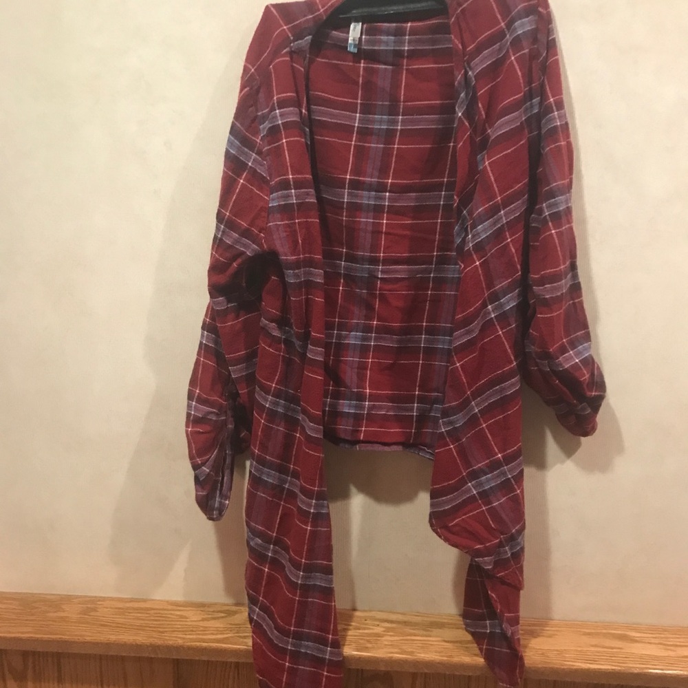 Plaid cardigan