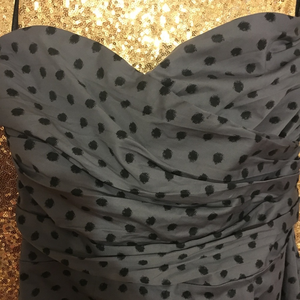 HM Gray polka dot dress