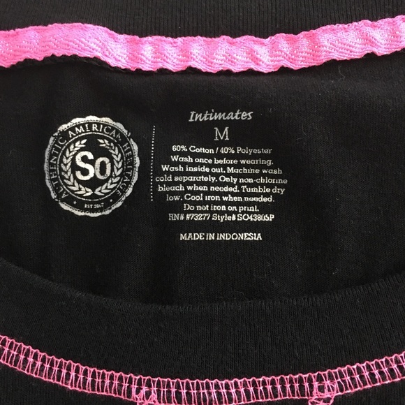 SO Authentic American Heritage Cozy Pajama Top - Picture 4 of 4