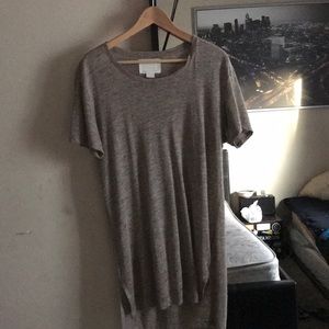 Long scalloped t shirt