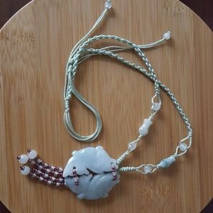 NEW Jade fish necklace