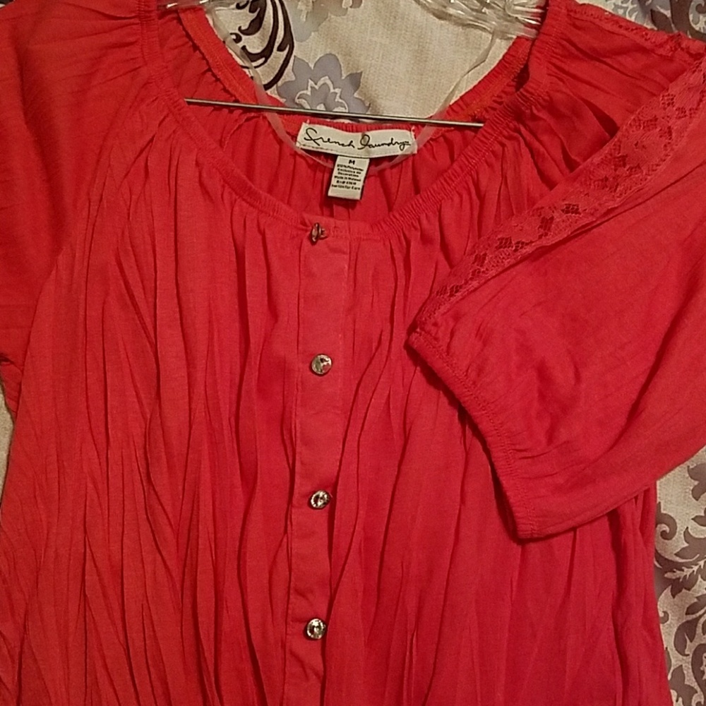 Blouse coral color