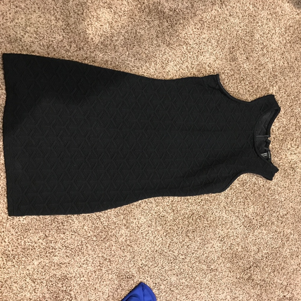 Textured black dress