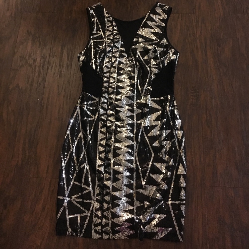 Holiday Dress w/ Cut Outs