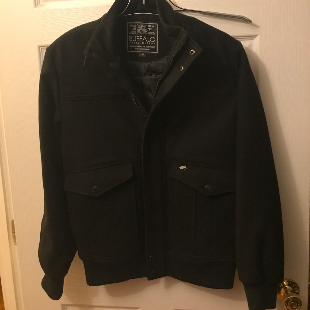 BUFFALO BY DAVID BITTON WOOL JACKET SIZE M MENS
