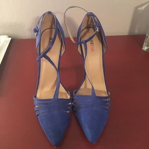 Blue pointed toe heels from JustFab. Never worn