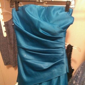 Real strapless dress