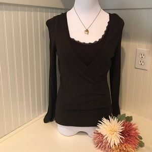 Ann Taylor Brown Lightweight Sweater