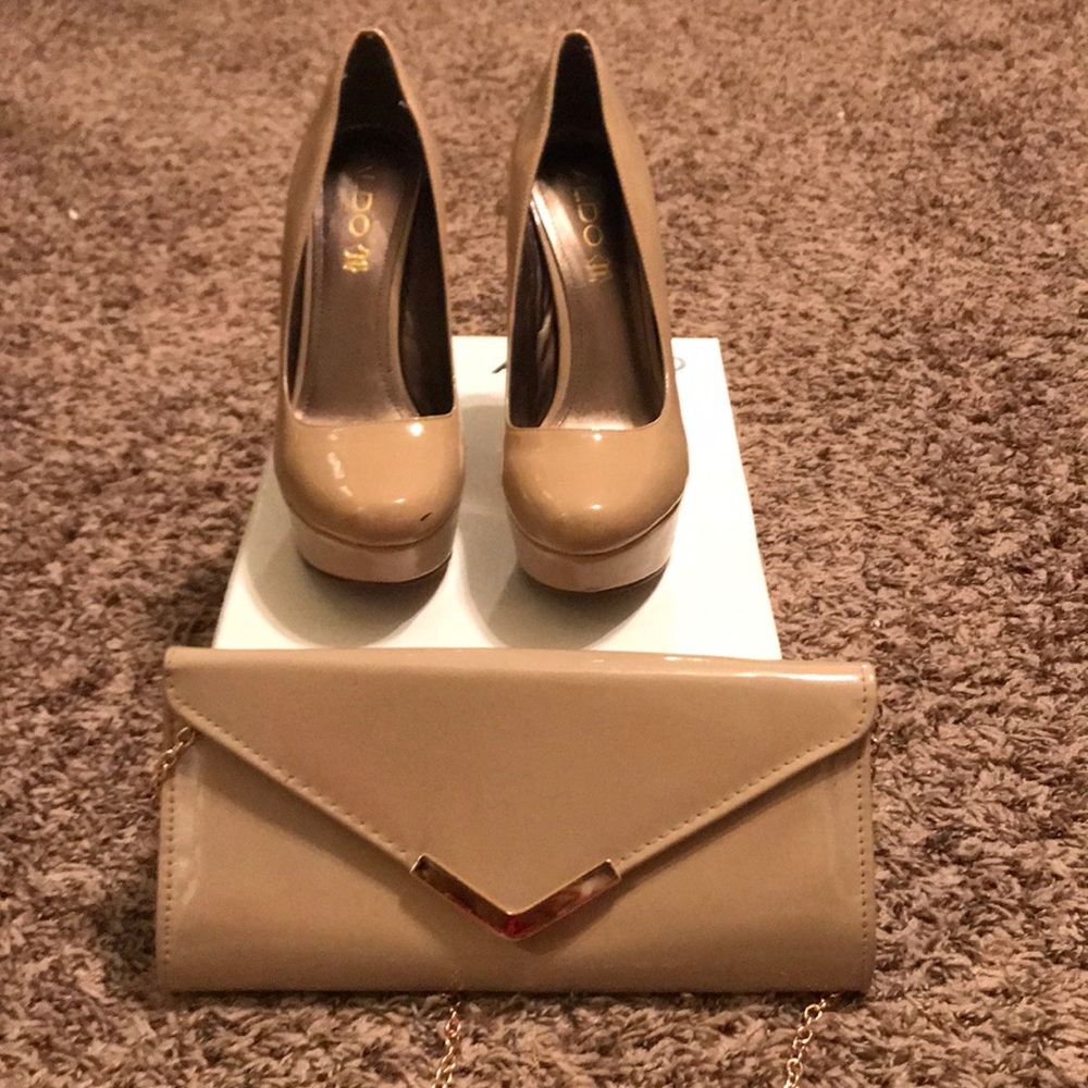 BUNDLE ALERT!!! Aldo pumps with matching clutch